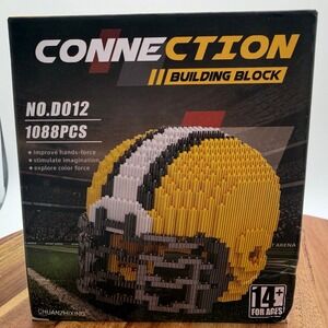 Connection Building Block Football Helmet Model 1088Pcs    0284